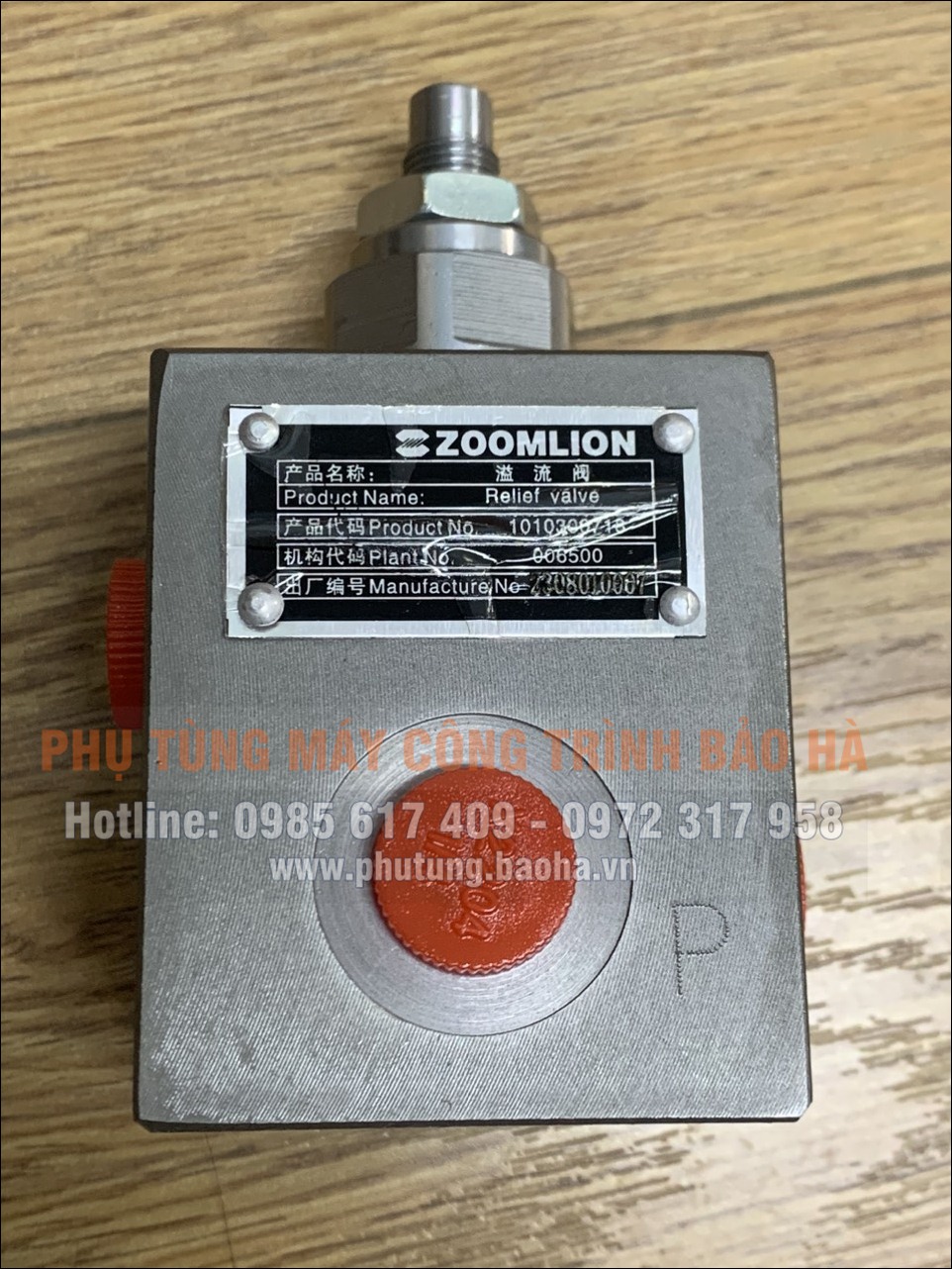 Van hỗ trợ thủy lực Zoomlion – Sức mạnh ổn định cho hệ thống cẩu